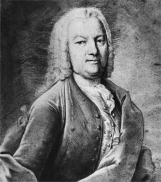 An engraved portrait of violinist, Johann Georg Pisendel