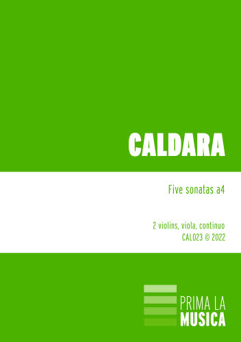 CAL023 Caldara: 5 sonatas a4