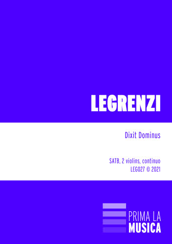 LEG027 Legrenzi: Dixit Dominus