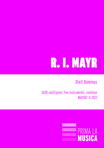 MAY007 Mayr: Dixit Dominus